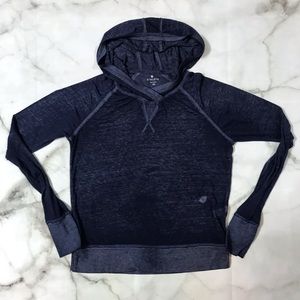 Athleta Hooded Long Sleeve Sheer Top